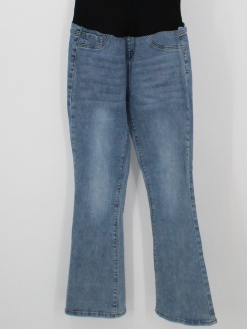 LOVE SOHO MATERNITY JEANS FULL PANEL SZ‎ LG BOOTCUT FLARE